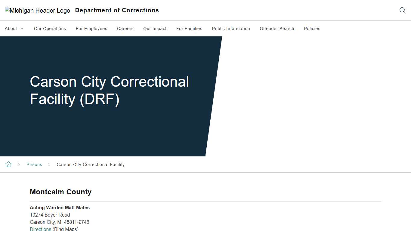 Carson City Correctional Facility (DRF)